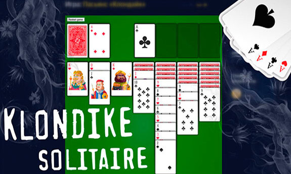 green felt klondike single card solitaire