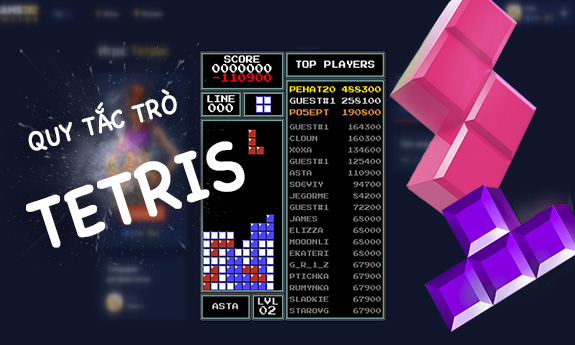 TETRIS cổ điển — chơi trực tuyến miễn phí | GAMEZZ Online